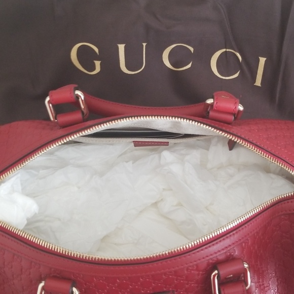 👄GENUINE GUCCI GUCCISSIMA BOSTON BAG - Picture 5 of 9